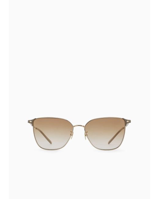 Gafas De Sol Cuadradas Para Giorgio Armani de color White
