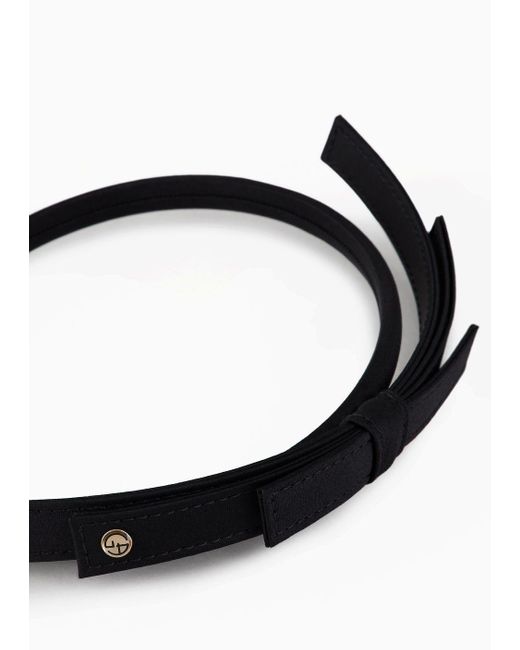 Giorgio Armani White Bow Headband