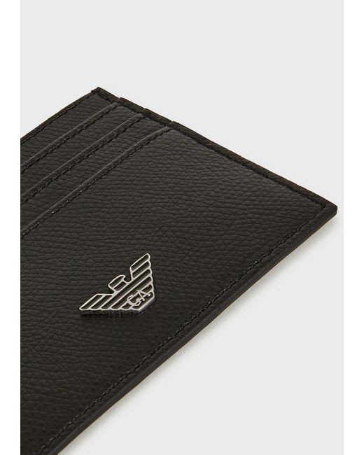 mens armani card holder