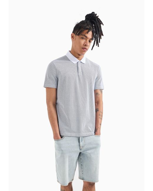Camisas De Tipo Polo Armani Exchange de hombre de color Gray