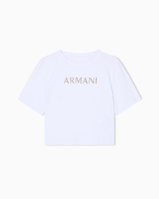 Magliette Cropped di ARMANI EXCHANGE in White