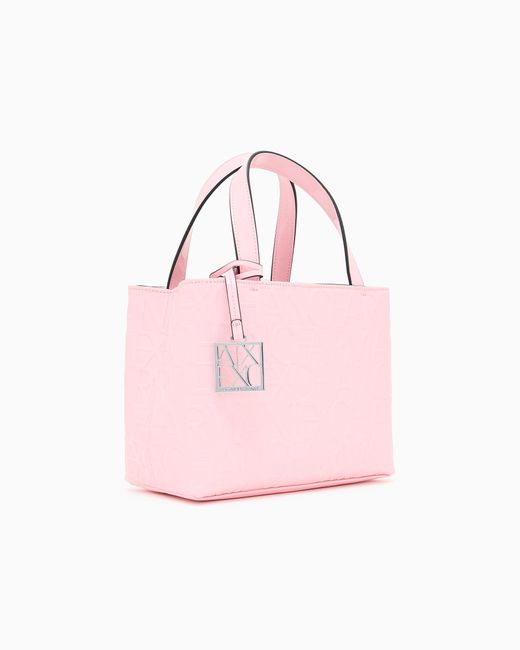 Petit Sac À Main Avec Logo Intégral ARMANI EXCHANGE en coloris Pink