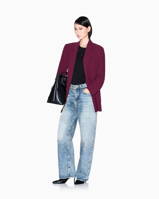 Vaqueros De Corte Relajado Con Efecto Usado Y Rotos ARMANI EXCHANGE de color Blue