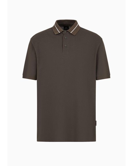 Armani Exchange Gray Polo Shirts for men