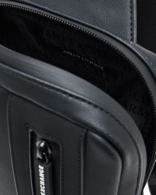 ARMANI EXCHANGE Blue Bodypack Backpack for men