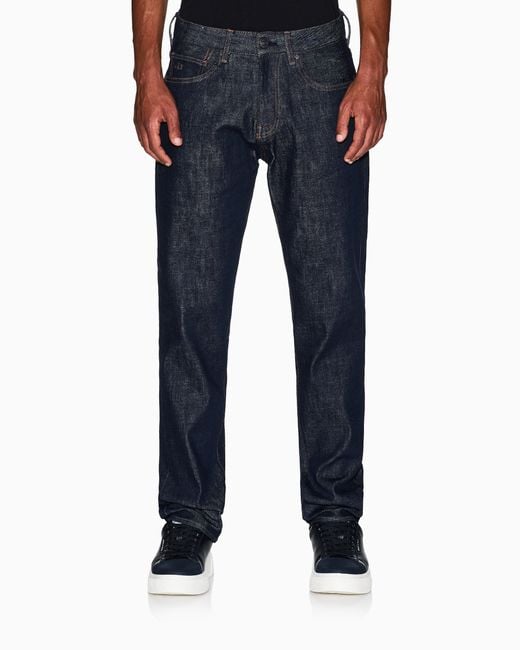 Jeans Regular Fit Cuciture A Contrasto di ARMANI EXCHANGE in Blue da Uomo