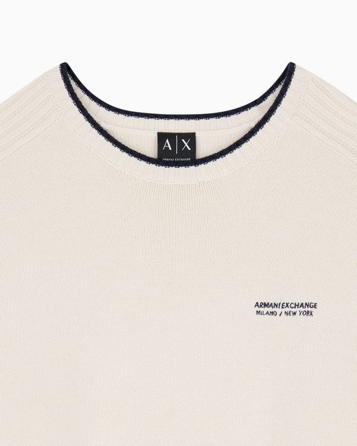 ARMANI EXCHANGE Natural Regular Fit Pullover for men