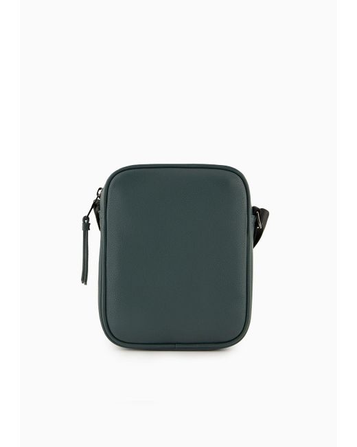 Armani Exchange Green Matte Crossbody Bag for men