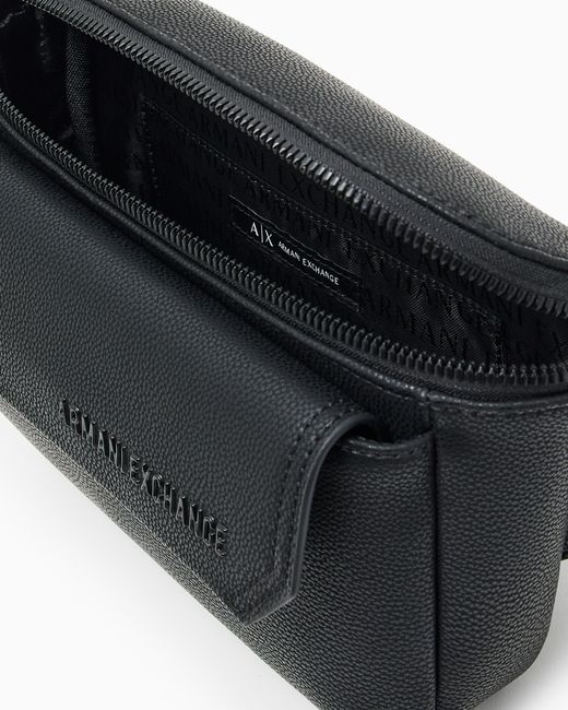 Marsupio Effetto Martellato di ARMANI EXCHANGE in Black da Uomo