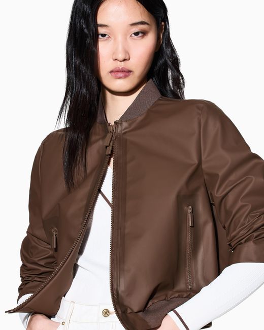 ARMANI EXCHANGE Brown Blouson With Zip