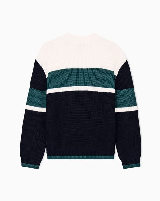 ARMANI EXCHANGE Blue Regular Fit Pullover for men