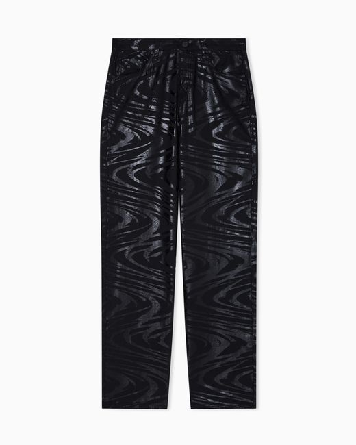 Vaqueros Sombreados De Corte Relajado Y Tiro Bajo ARMANI EXCHANGE de color Blue