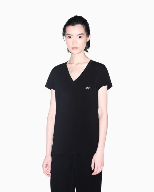 ARMANI EXCHANGE Black Slim Fit T-Shirt