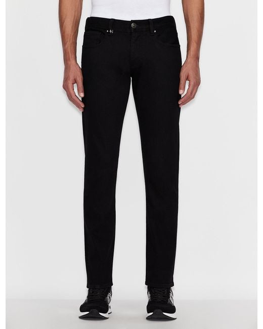 armani exchange black pants