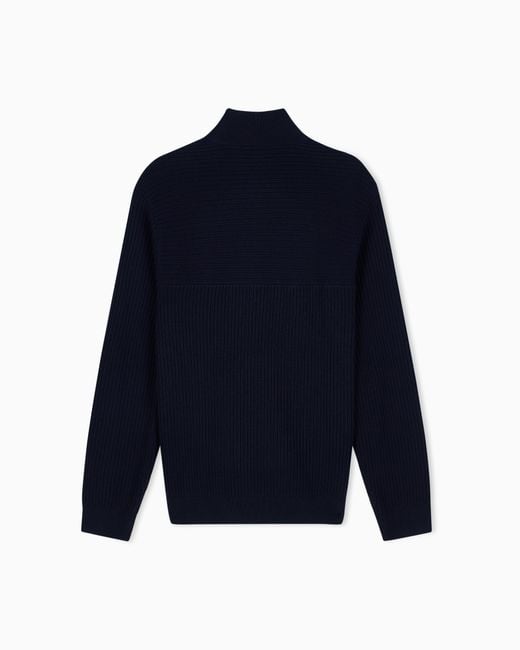 ARMANI EXCHANGE Blue Regular Fit Pullover for men