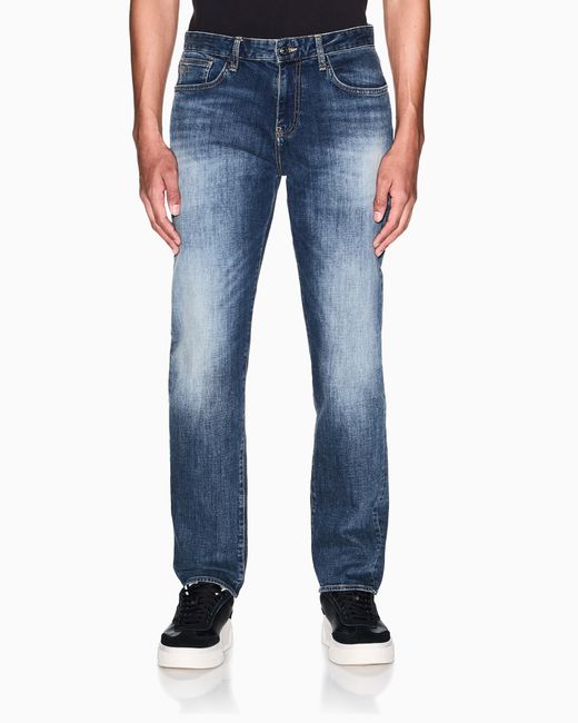 ARMANI EXCHANGE Blue Slim Fit Stretch Denim Jeans for men