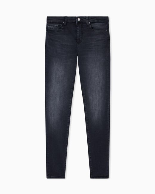 Vaqueros Súper Ajustados Con Efecto Desgastado ARMANI EXCHANGE de color Blue