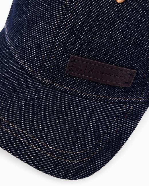 Cappello Da Baseball di ARMANI EXCHANGE in Blue da Uomo