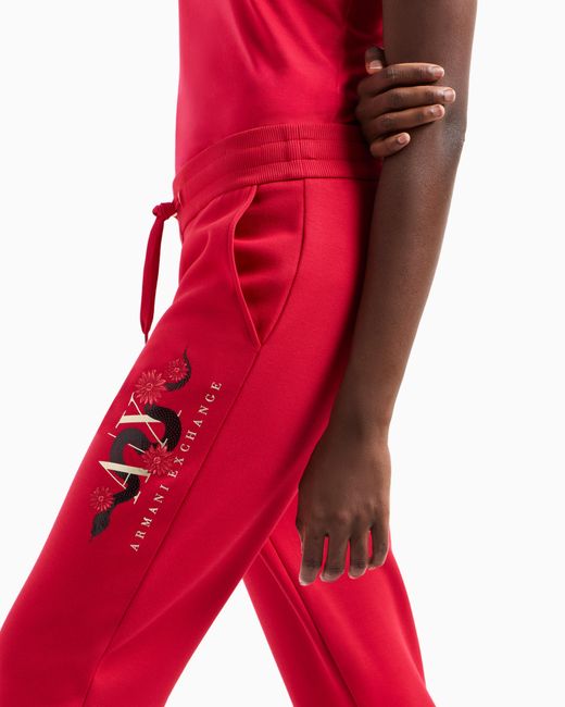 ARMANI EXCHANGE Red Jogger Pants