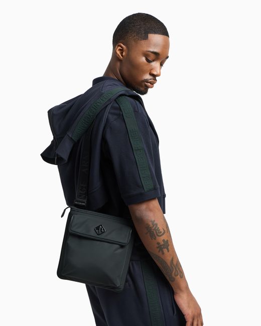 Borsa A Tracolla Con Logo Sul Davanti di ARMANI EXCHANGE in Black da Uomo