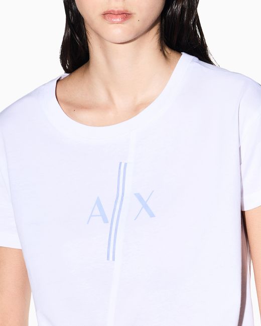 ARMANI EXCHANGE White Relaxed Fit T-Shirt