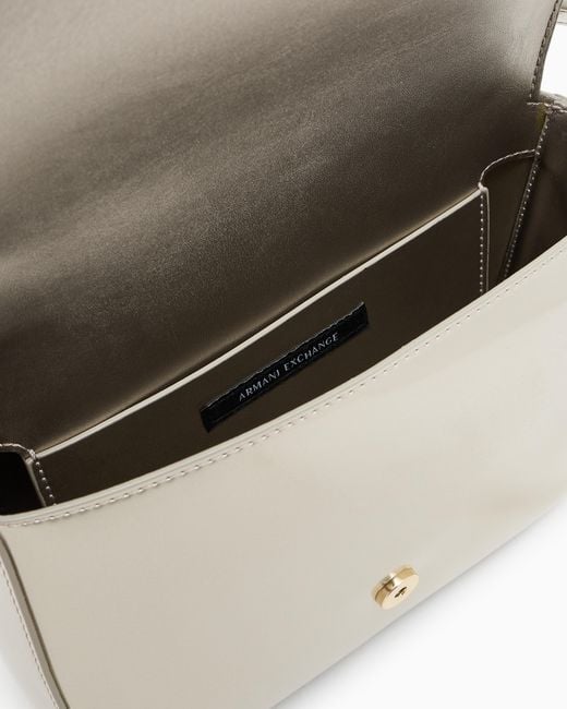 ARMANI EXCHANGE White Small Shoulder Bag With Logo