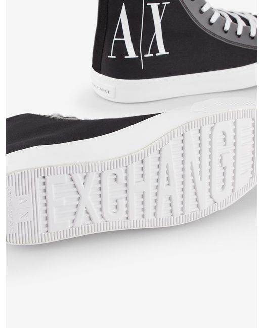 armani exchange high top sneakers