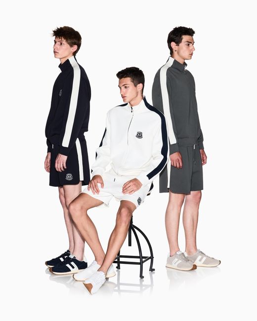 ARMANI EXCHANGE Natural Stretch Bonded Cotton Sweatshirt for men