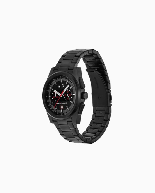 Montre Chronographe En Acier Inoxydable ARMANI EXCHANGE pour homme en coloris Black