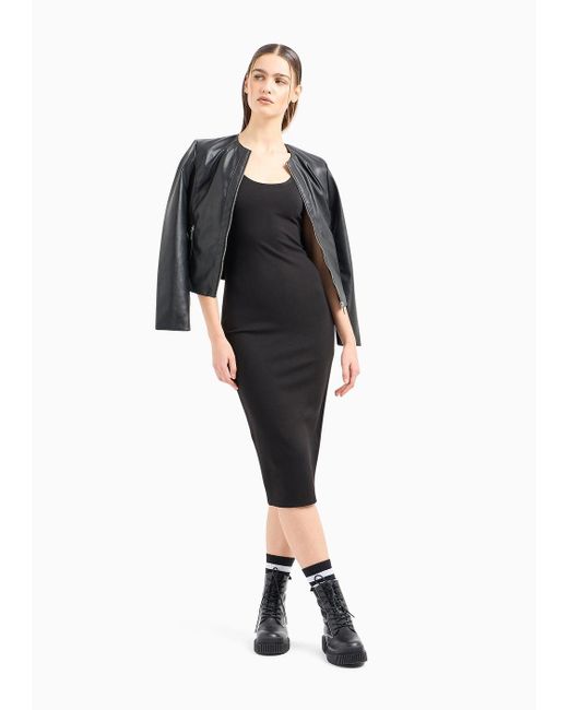 Armani Exchange Black Armani Exchange - Midi Bodycon Dress