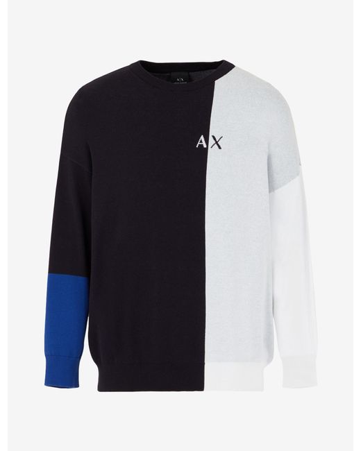 armani exchange blue sweater