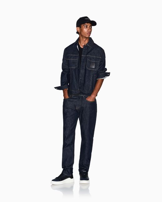 Jeans Regular Fit Cuciture A Contrasto di ARMANI EXCHANGE in Blue da Uomo