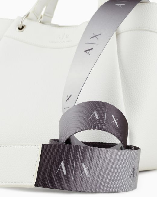 Sac À Main Moyen Avec Bandoulière Dégradée ARMANI EXCHANGE en coloris White
