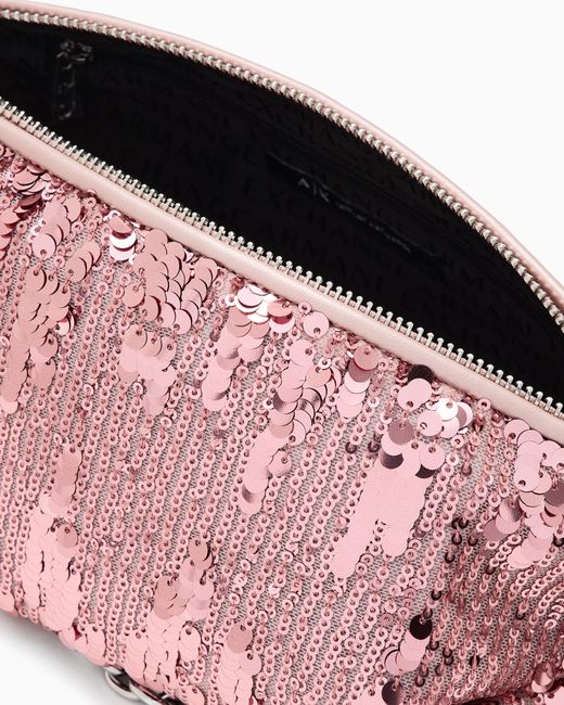 Pochette Con Strass di ARMANI EXCHANGE in Pink