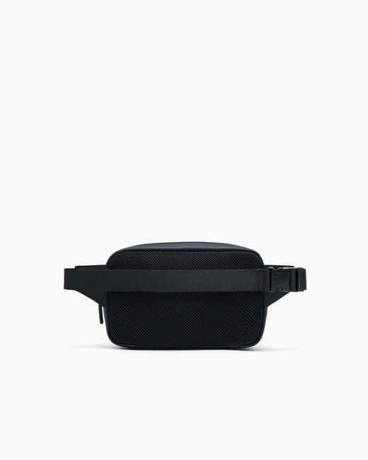 ARMANI EXCHANGE Black Belt Bag for men