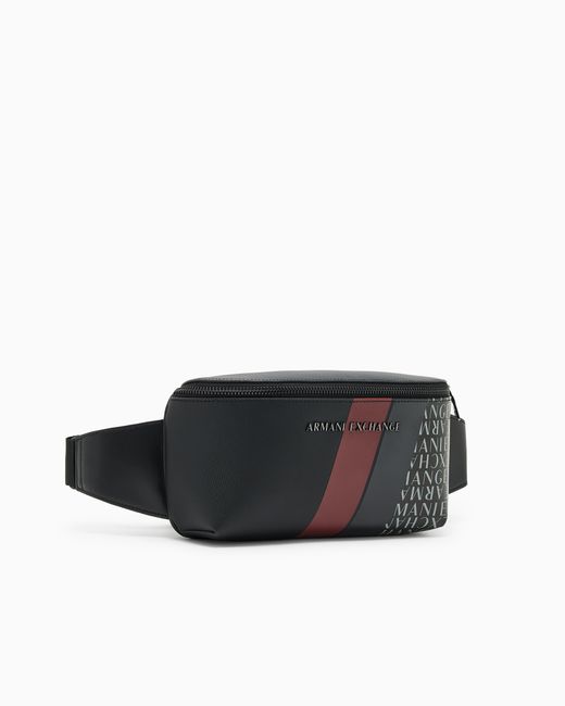 ARMANI EXCHANGE Gürteltasche Mit Monogramm Und Streifen in Black für Herren