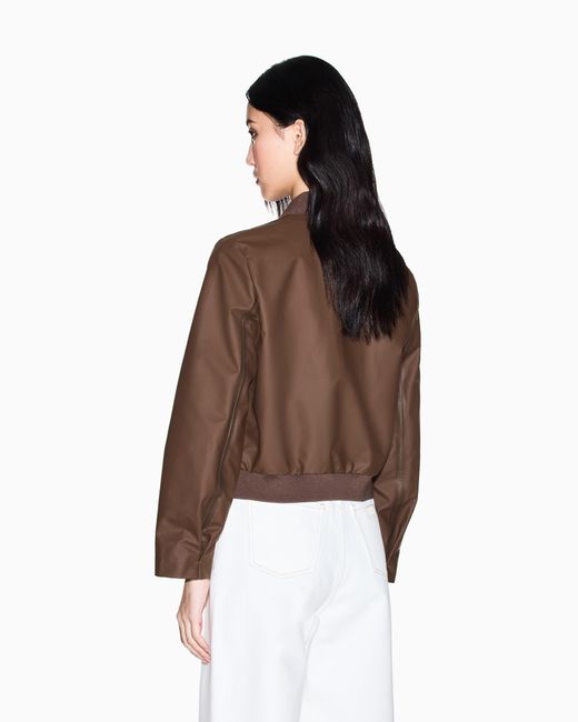 ARMANI EXCHANGE Brown Blouson With Zip