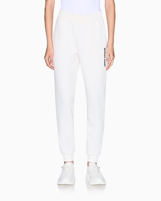 ARMANI EXCHANGE White Sweatpants