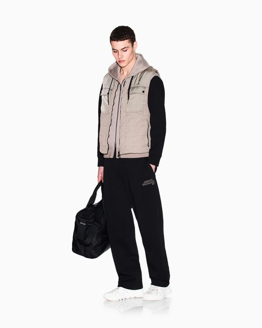 ARMANI EXCHANGE Gray Ultralight Padded Vest for men