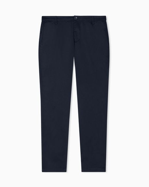 ARMANI EXCHANGE Blue Straight-Leg Chinos for men