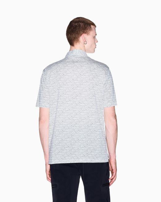 ARMANI EXCHANGE White Regular Fit Polo Shirt for men