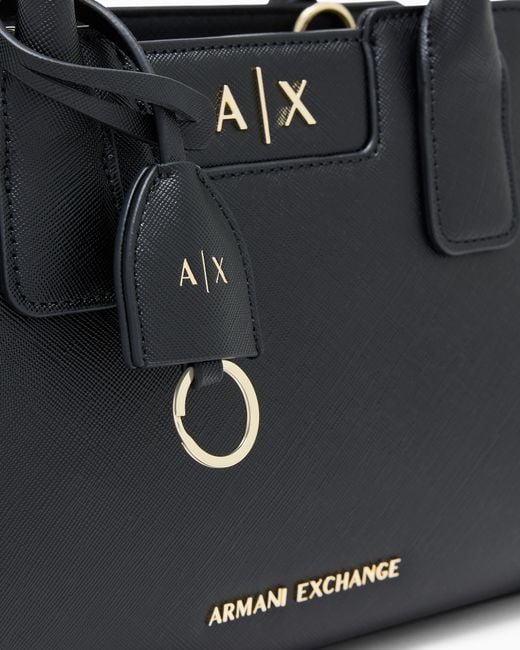 ARMANI EXCHANGE Black Tote Bag