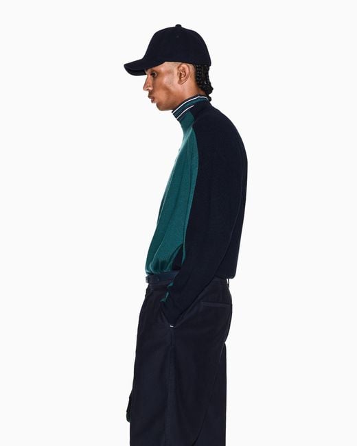 ARMANI EXCHANGE Blue Baseball Hat for men