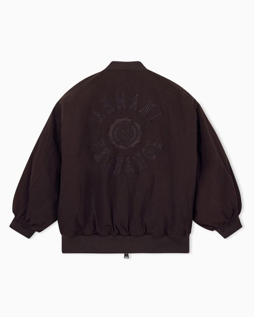 ARMANI EXCHANGE Purple Oversized Blouson Jacket