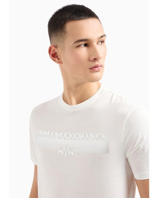 Armani Exchange Regular Fit T-shirts in White für Herren