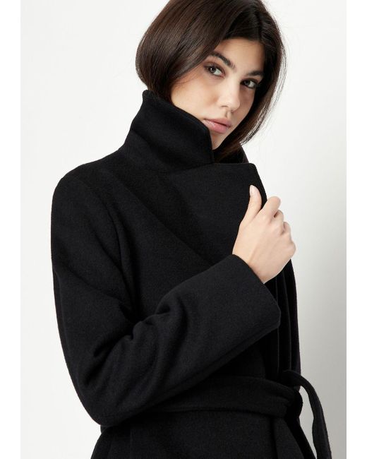 Armani Exchange Black Cloth Coat