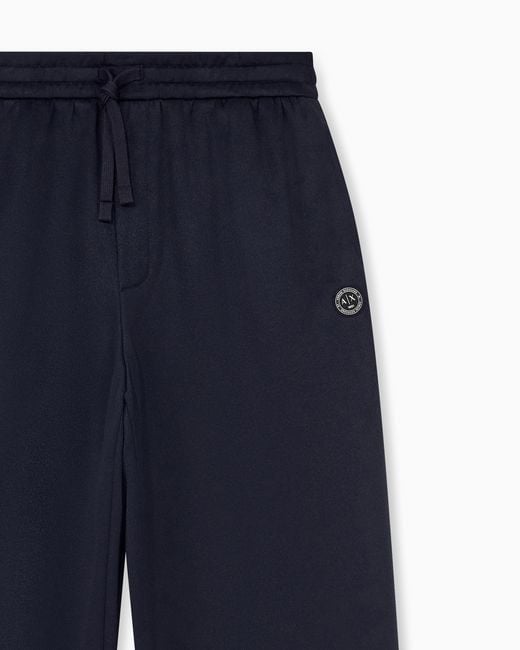 ARMANI EXCHANGE Blue Oversized Fit Trousers for men