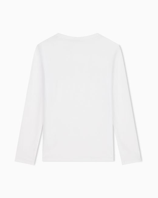ARMANI EXCHANGE White Slim Fit T-Shirt