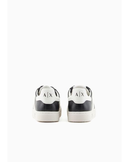 Sneakers Con Dettagli A Contrasto di Armani Exchange in Black