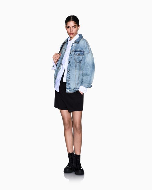ARMANI EXCHANGE Blue Rigid Denim Jacket